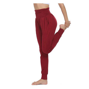 <b>Women's</b> High Waist Gym Fitness Pants Workout Seamless Yoga <b>Leggings</b> 100% Cotton/Bamboo Fiber Anti-Bacterial Quick Dry Knitted - Product Image 6