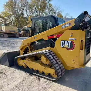 Achetez en gros des chargeuses compactes sur pneus Cat, machines de terrassement compactes, capacité de charge nominale de 500 tonnes, qualité supérieure, vente chaude - Product Image 1