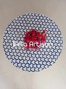 Table basse en bois massif, style moderne rond en noyer, luxe vintage pour salon, décoration intérieure avec rangement, sur mesure OEM - Product Image 3