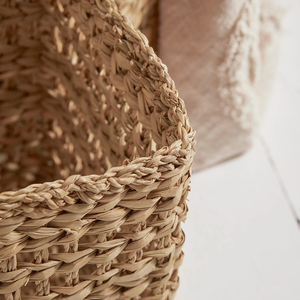 Panier de rangement en jacinthe d'eau fait à la main, panier décoratif tissé à la main pour le salon et la chambre à coucher, fabriqué au Vietnam - Product Image 4