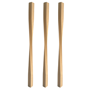 Barandillas y Pasamanos de Madera de Roble Rojo, Columnas Ajustables con Giro, Pilares, Piezas para Escaleras, Ecológicas, Fáciles de Instalar - Product Image 1