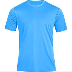 T-shirt tricoté décontracté personnalisé de haute qualité pour adultes Chemises unies vierges pour broderie par sublimation de logo Décontracté pour adultes - Product Image 1