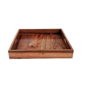Plateau de service en bois de taille personnalisée, meilleure vente, plateau de service en bois pour le dîner et le petit déjeuner - Product Image 1