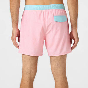 Pantalones Cortos Deportivos Casuales de Verano para Hombre, Diseño de Diseñador, Estilo Playero, con Cordón Ajustable en la Parte Delantera, Tejido Ligero, Patrón Sólido, Alta Calidad, Nuevo - Product Image 2