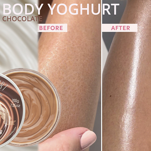 Yaourt corporel nourrissant au chocolat, crème hydratante légère pour le corps, soin quotidien de la peau pour une peau douce, lisse, veloutée et soyeuse, qualité supérieure - Product Image 4