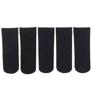 Calcetines de mujer 5 piezas - Negro - Product Image 1