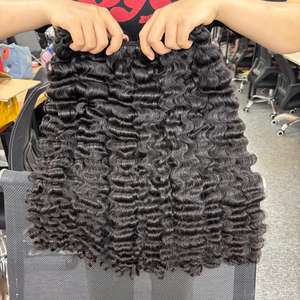 Extensions de cheveux vierges bruts 100 % naturels du Cambodge, non-Remy, à double trame, lisses, toutes couleurs disponibles, vente en gros - Product Image 2