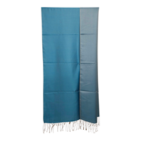 Écharpe longue réversible de luxe en pure soie de mûrier, respirante, antibactérienne, légère et à séchage rapide pour femme