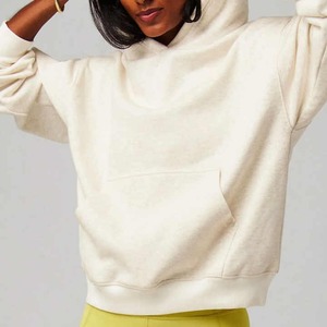 Precio barato logotipo personalizado de alta calidad personalizado mujeres Top largo logotipo invierno impreso Unisex Sudadera con capucha ropa de calle personalizada lavado ácido - Product Image 5