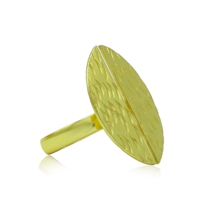 Brass Gold Plated Fashion <b>Rings</b> Vintage Statement Inlay Jewelry with Rhodium Setting Stylish and Elegant for Gift - Product Image 2