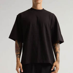 T-shirt décontracté pour homme à manches courtes, col rond gaufré, 100% coton, séchage rapide, doux, pour l'entraînement et la plage - Product Image 6