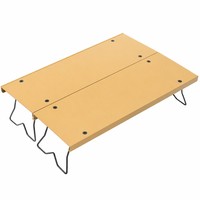 Table de camping pliable en aluminium portable, légère, pour une personne, installation rapide, table de pique-nique en plein air, table à thé avec sac de transport