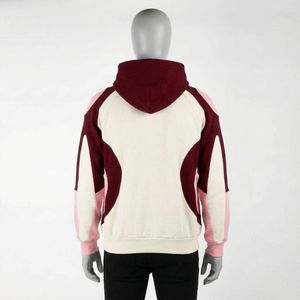Sweat à capuche pour homme, 100% coton, de haute qualité, avec logo personnalisé, 500 g/m², doublé, écologique, uni, hiver, coupe ample - Product Image 4