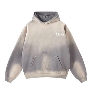 Trajes de sudor lavados con ácido personalizados de algodón grueso con cremallera completa Puff estampado ácido lavado chándales sudaderas con capucha y pantalones de chándal conjuntos para hombres - Product Image 4