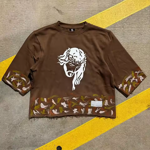 Fabricant de vêtements OEM T-shirt en coton 100% lourd Tricot léger Impression DTG personnalisée 2026 - Product Image 2