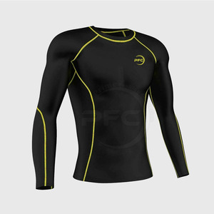 Custom Logo Low MOQ Men's Gym Compression Wear Skinny Fit Summer Breathable Quick Dry Sets <b>New</b> Arrival - Product Image 4