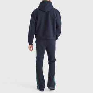 Survêtement de jogging et d'entraînement pour homme, taille plus, décontracté, avec logo personnalisé imprimé, coupe évasée, 100% coton molletonné, respirant et à séchage rapide, longueur intégrale - Product Image 2