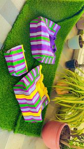 Bolsas de compras de nailon con bolsa para cosméticos Bolsas ecológicas de plástico de polipropileno reciclado sostenible hechas en la India - Product Image 2