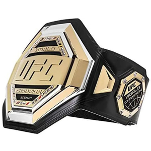 Cinturón de campeonato de lucha profesional indiscutible de alta calidad, placas de aleación de Zinc chapadas en oro personalizables, cuero genuino Unisex - Product Image 3