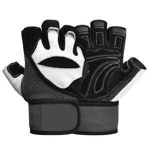 Guantes de Gimnasio Unisex de Cuero de Alta Calidad, Color Sólido, Resistentes, Antideslizantes, Duraderos, para Levantamiento de Pesas, Color y Talla Personalizables para Gimnasio en Casa - Product Image 1