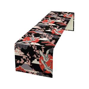 Chemin de table de luxe brodé personnalisé 100% coton de qualité supérieure avec logo privé - Product Image 2