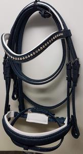 Brida de caballo personalizada de cuero genuino para carreras y deportes ecuestres al aire libre - Product Image 5