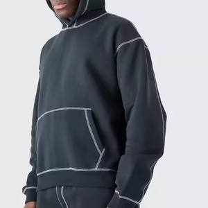 Ensemble short à capuche pour hommes 100% coton T-shirt et survêtement court à la mode Offre Spéciale ensemble d'été OEM - Product Image 2