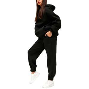 Conjuntos Deportivos Casuales con Capucha para Mujer, Corte Regular, Estampados, 100% Algodón, Ligeros, para Gimnasio - Product Image 4