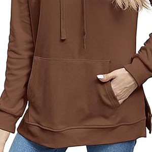 2025 nouveau sweat à capuche pour femme à la mode pull sur femmes sweat à capuche Logo personnalisé grande taille haute qualité femmes basiques sweats à capuche - Product Image 5