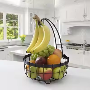 Nouvelle corbeille à fruits et à pain en fer de haute qualité avec un savoir-faire de qualité supérieure, idéale pour les cuisines agricoles ou industrielles - Product Image 1