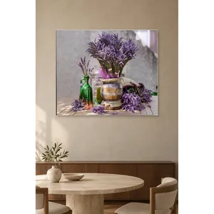 Bouquet de lavande Fida dans un pot, impression sur toile Still Life - Product Image 5