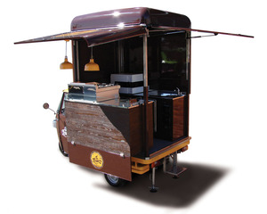 Triciclo Eléctrico para Comida, Carrito de Comida Móvil de Tres Ruedas, Resistente a la Oxidación, 5 Años de Garantía, para Café, Pizza, Tacos, Helados - Product Image 3