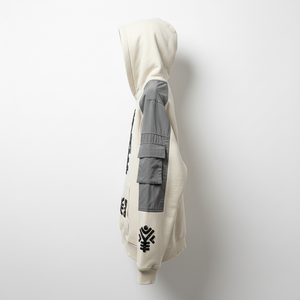 Sweat à capuche Diaspora Overshirt Premium Streetwear masculin de créateur Mode urbaine Style viral Impression volumineuse CulturePiece - Product Image 3