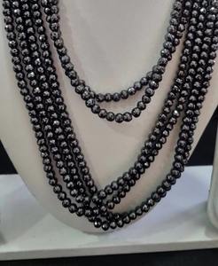 Black Moissanite Faceted <b>Beads</b> AAA Cut Faceted <b>Beads</b> Used for Diamond Jewelry Other Diamond Pendant - Product Image 1