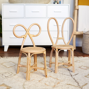 Chaise enfant en rotin écologique, essentiels pour la chambre d'enfant, excellente qualité, siège enfant en cannage. - Product Image 5
