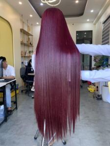 Vietnamese Hair Silky Straight Wave Machine Double Weft <b>Wig</b> for Women Best Quality - Product Image 3