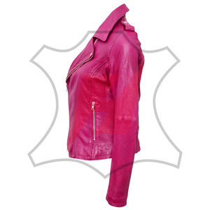 Chaqueta de Cuero para Mujer de Alta Calidad, Color Personalizado, Mejor Precio, Hecha a Medida, Corte Regular, Nuevo Diseño - Product Image 5