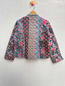 เสื้อแจ็คเก็ตผ้าฝ้ายเย็บต่อกันแบบอินเดีย ทำมือ สำหรับทั้งชายและหญิง รุ่นใหม่ล่าสุด เสื้อโค้ทฤดูหนาวแบบ Burfi ตกแต่งกระดุม ระบายอากาศได้ดี ให้ความอบอุ่น เหมาะสำหรับฤดูใบไม้ร่วง - Product Image 6