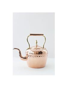 Retro copper kettle with smooth belly and fire safe base made <b>for</b> stove top boiling or elegant display at <b>sale</b> rate - Product Image 1