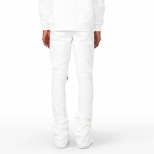 Pantalon à capuche évasé 100% coton de qualité supérieure pour hommes, survêtements à capuche, ensemble 2 pièces avec logo personnalisé, grande taille - Product Image 6