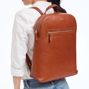 Mochila de cuero pulido Bolsa Segura Espaciosa Precio al por mayor Negocio clásico hecho a mano Fábrica Descuento directo a granel 2025 tendencia - Product Image 1