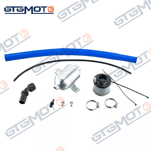 GTGMOTO Aluminum Oil Catch Can Kit for Polaris RZR Pro XP XP 4 / Turbo R/S/S 4 2016-2025