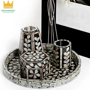 Vietnam Fabriqué À La Main MOP Mubkhar Boîte Plateau Encensoir Brûleur D'encens Encensoir Convient Pour Ramadan Eid Cadeaux - Product Image 3