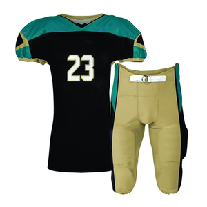 Uniformes de football américain conçus sur mesure avec impression par sublimation fabriqués à partir de tissu de sport durable pour l'entraînement en équipe et le jeu - Product Image 2