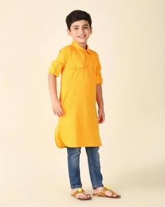 Tenue de fusion ethnique pour garçons pour occasions formelles et décontractées Style long pour les fêtes - Product Image 6