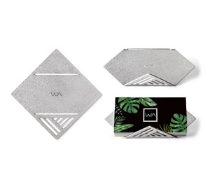 Elegent Silver Card Display Stand Hermosa pieza de acento para tarjetas de visita Home Office o Party Table Setup - Product Image 2