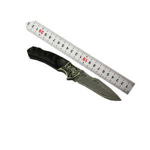 Cuchillo de caza G10 Damasco con mango de hoja de acero personalizado, mango de Micarta, cuchillo plegable EDC, cuchillo de bolsillo plegable - Product Image 4