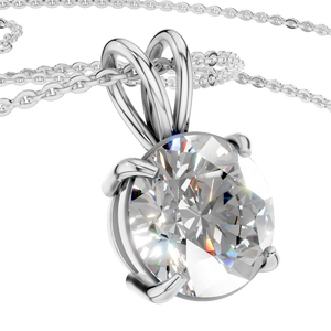 Collar con Colgante Solitario de Moissanita de 1.5 Quilates en Oro Sólido de 14K, con Cadena con Certificado IGI, Chapado en Rodio, Unisex, OEM, ODM - Product Image 4