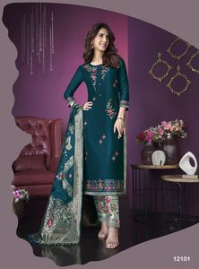 Dernière Tendance Nouvelle Arrivée Designer De Haute Qualité Fancy Silk Organza Daman Work Kurti Et Pantalon Avec Dupatta Au Prix De Gros - Product Image 2