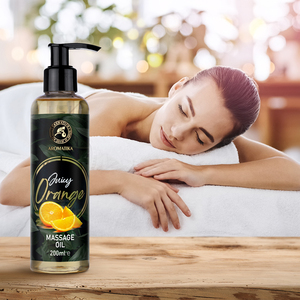 AROMATIKA น้ำมันนวดตัวกลิ่นส้มฉ่ำ 200 มล. น้ำมันส้มหวานธรรมชาติ บำรุงผิวผ่อนคลาย บรรจุขวดปั๊ม - Product Image 4